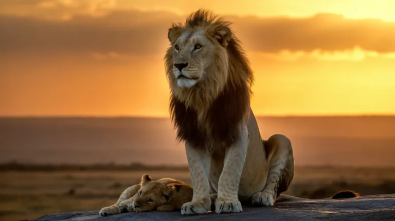 Are male lions good fathers
